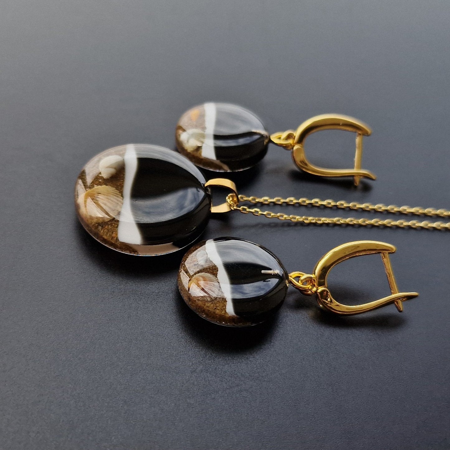 Caspian Sea Jewelry Set & 925 Sterling Silver - Free Shipping Worldwide