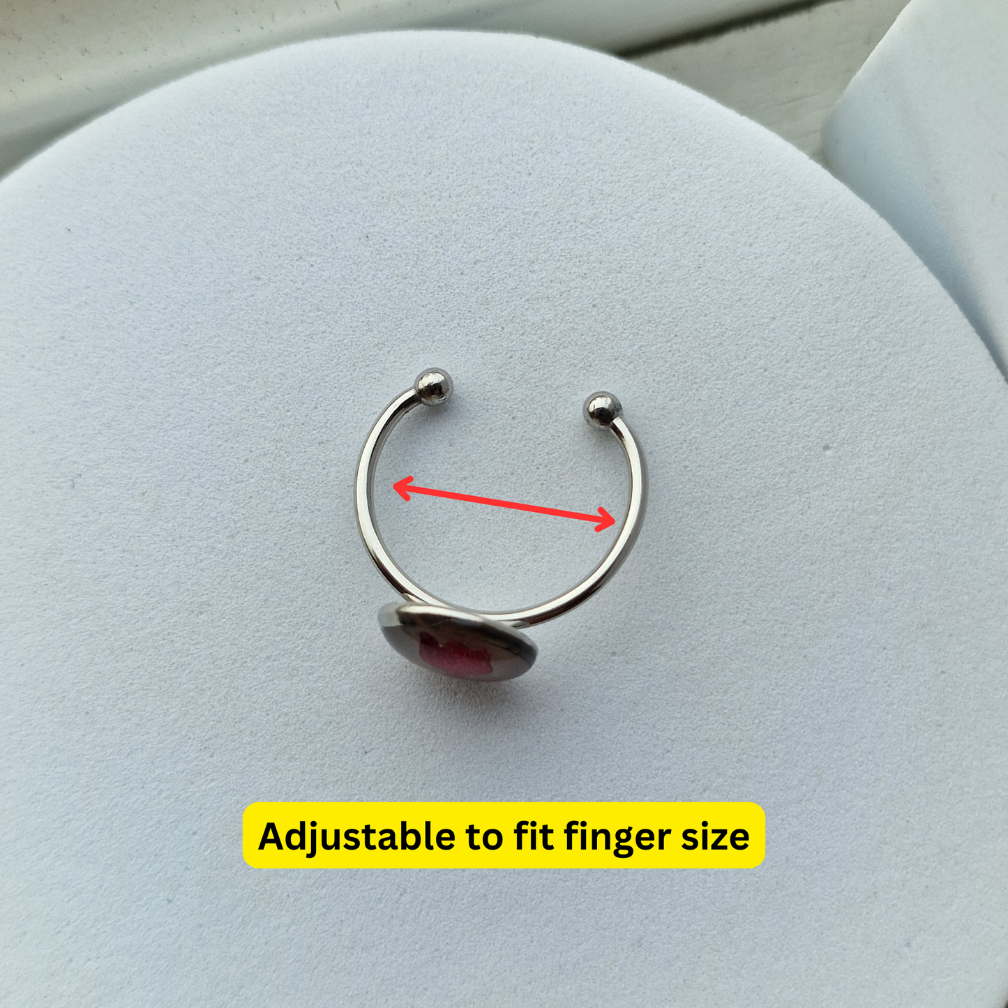 Glow in the Dark Rose Ring - Minimalist Style Stainless Steel