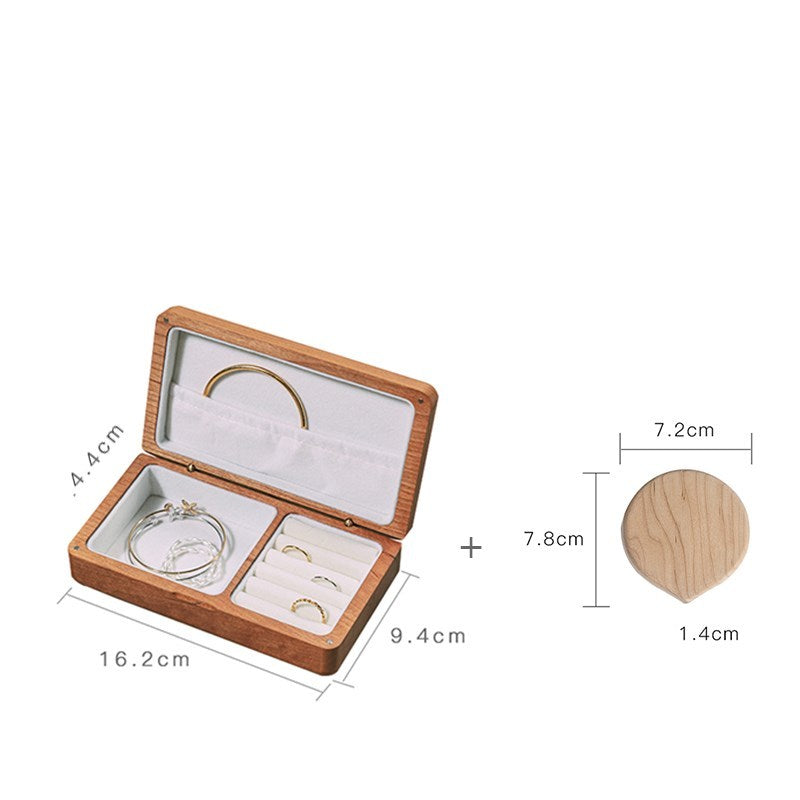 Wooden earring box