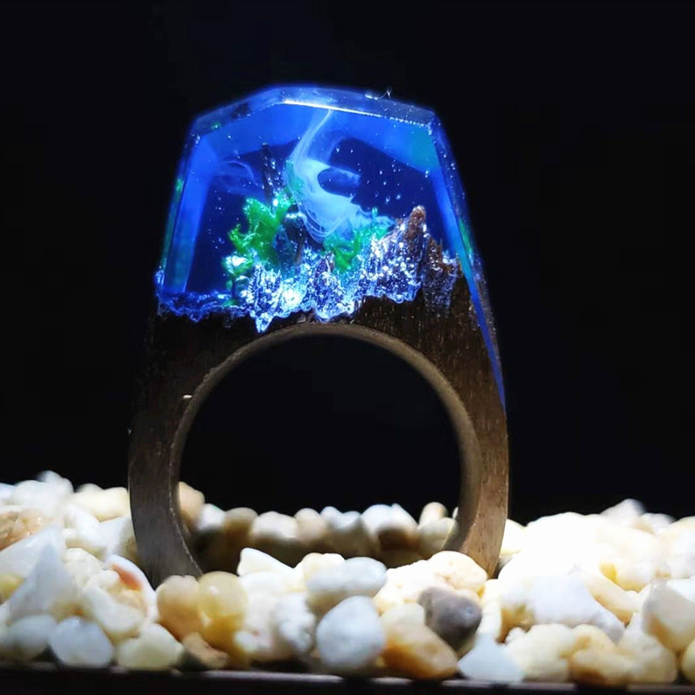 Resin wood ring