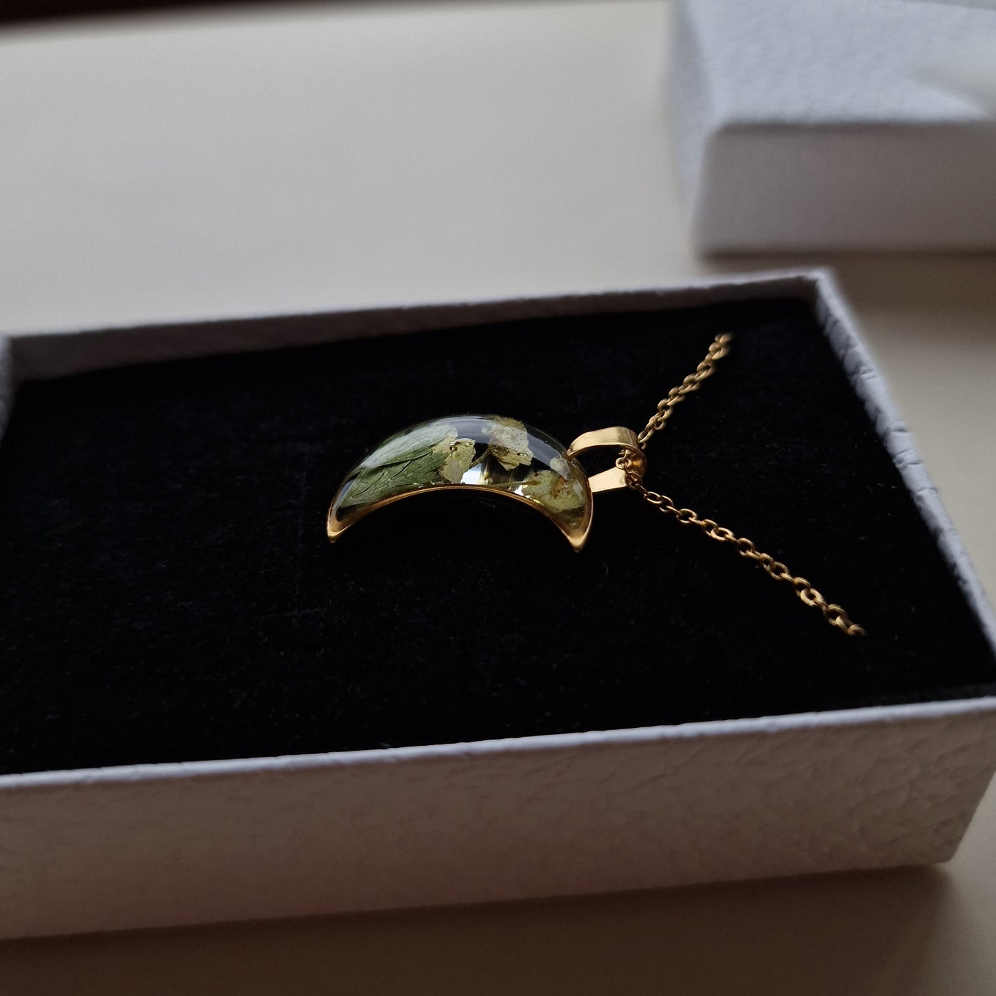 "Golden Moon" - Handmade necklace / by Mu Art Jewelry