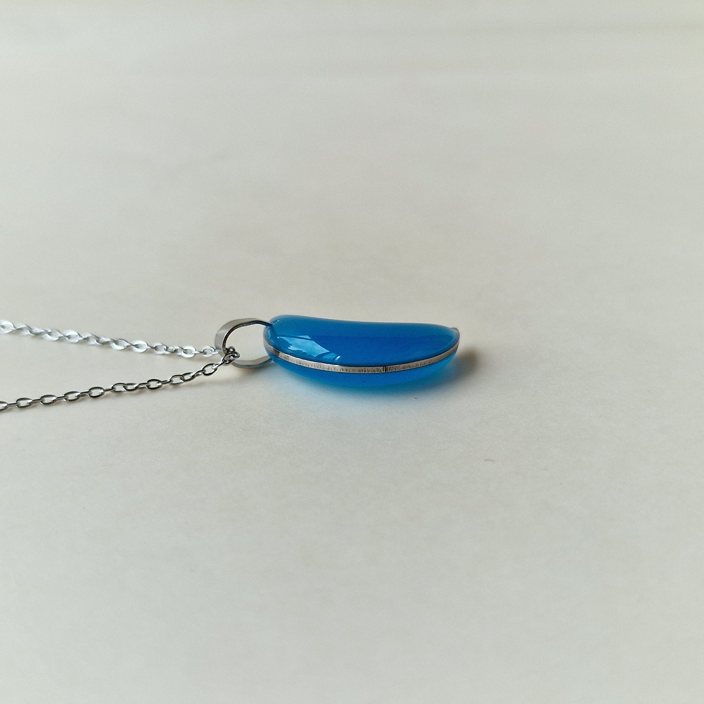 Glow-in-the-Dark “Moon” Necklace – Handmade Luminous Pendant