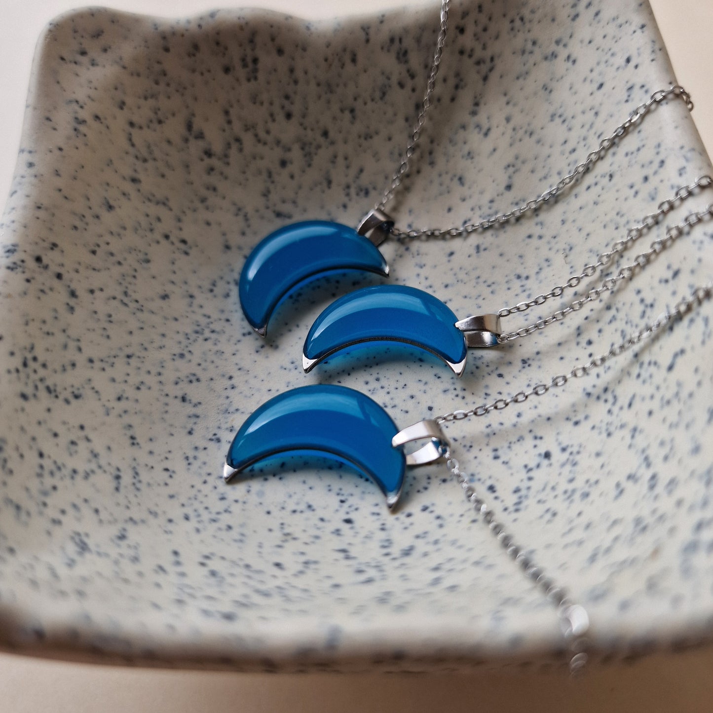 Glow-in-the-Dark “Moon” Necklace – Handmade Luminous Pendant