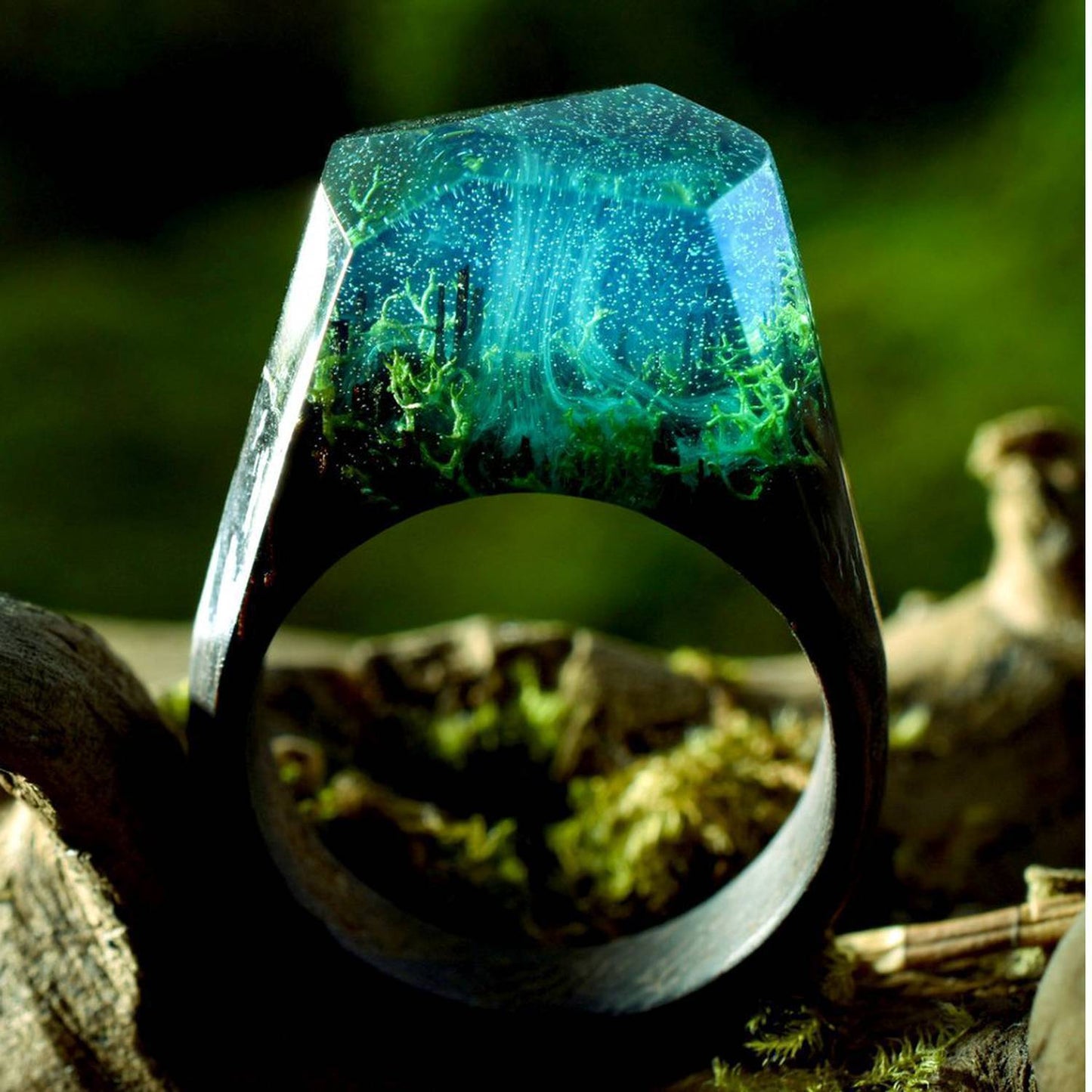 Resin wood ring