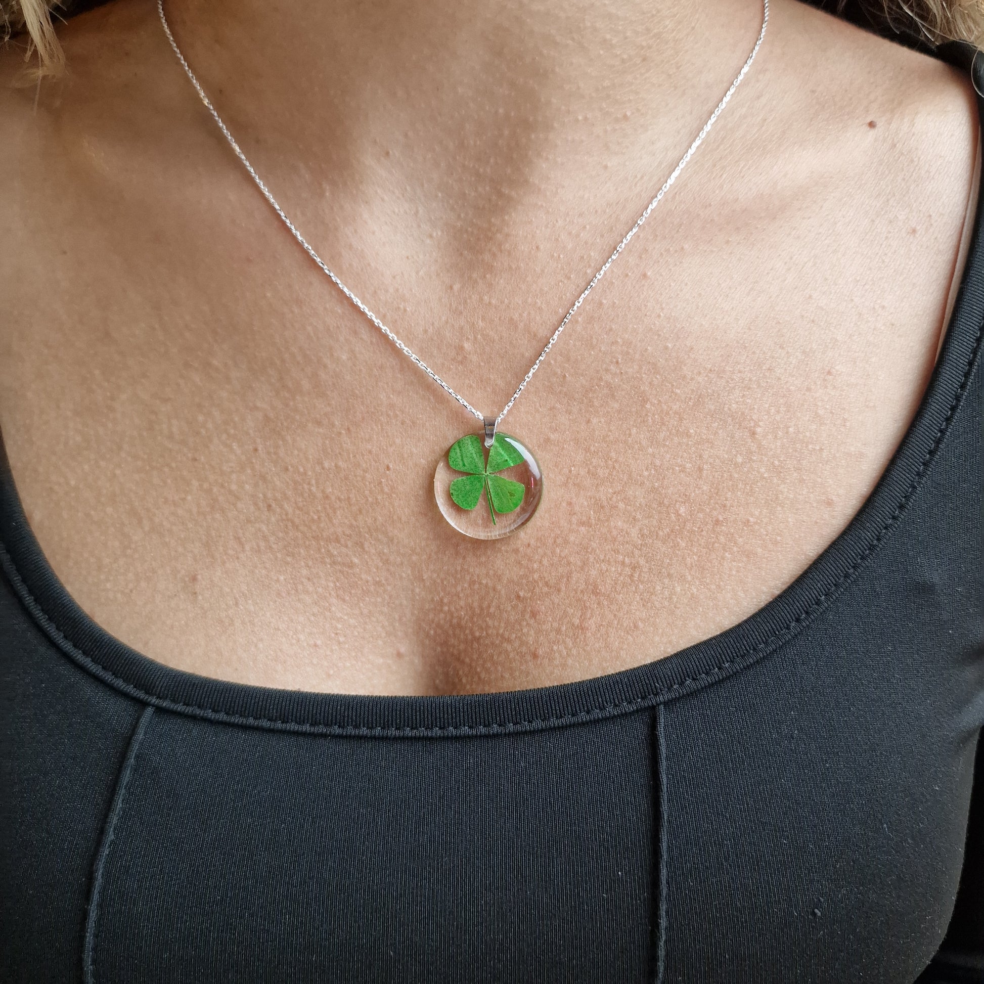 Four leaf clover necklace