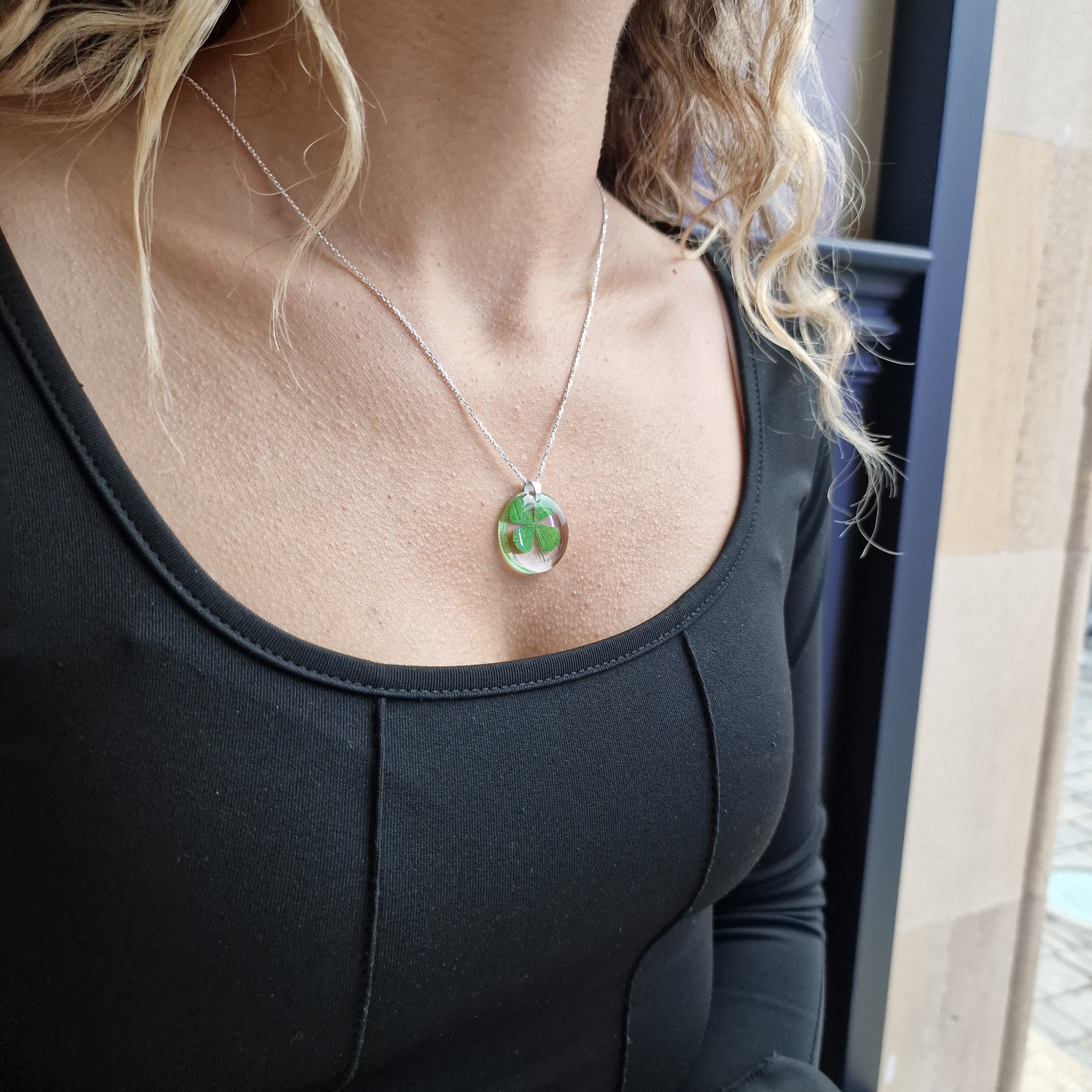 Four leaf clover necklace