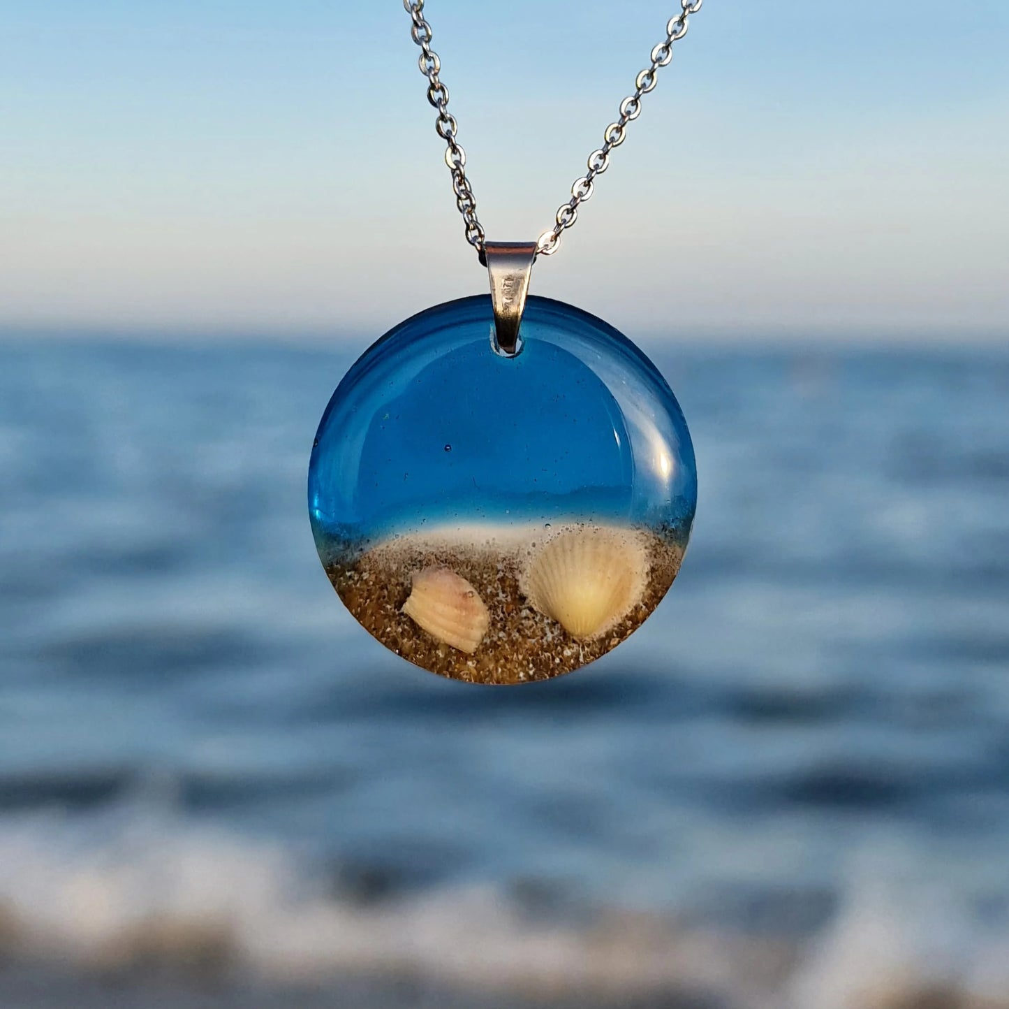 Caspian Sea Pendant & 925 Sterling Silver Necklace - Free Shipping Worldwide