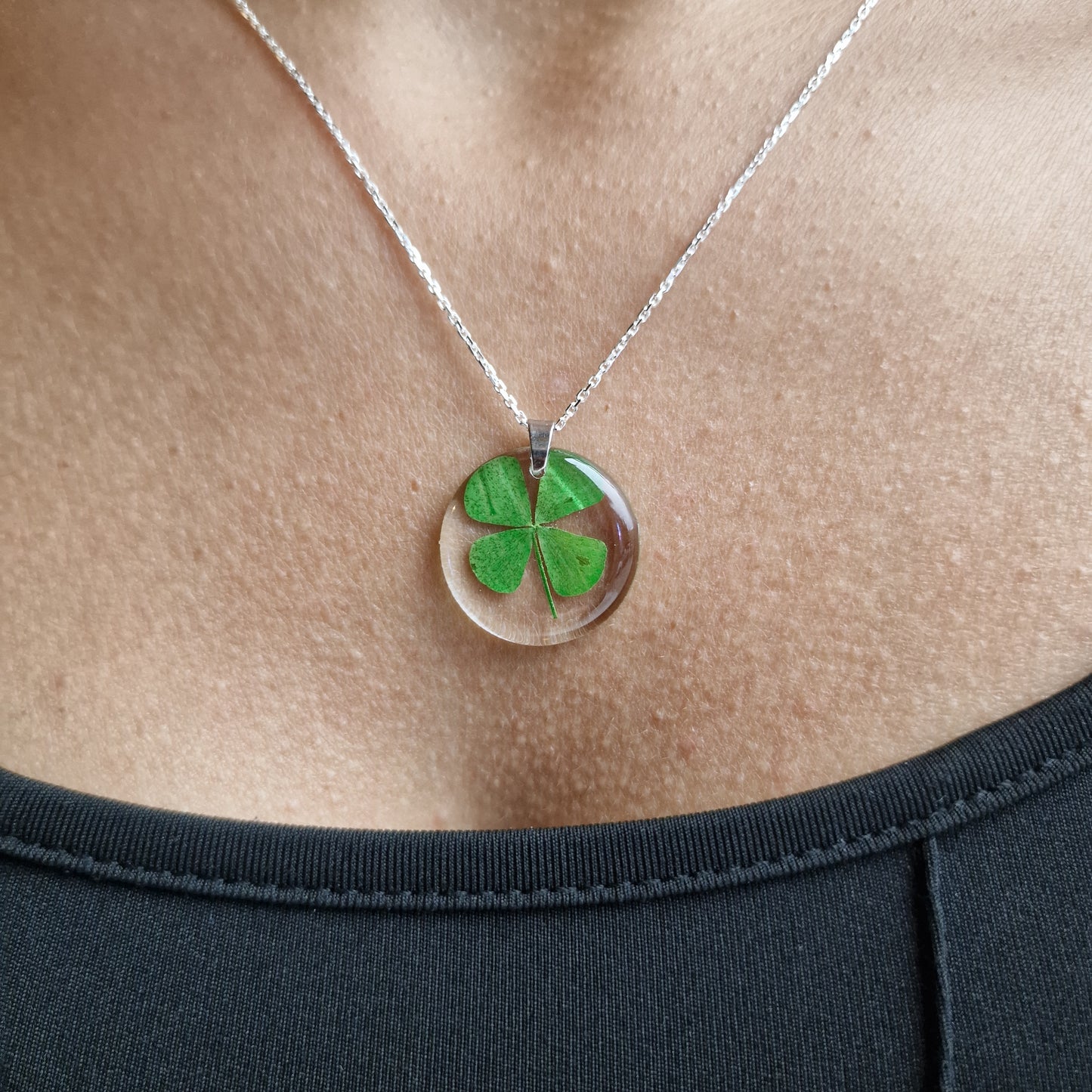 Four leaf clover necklace