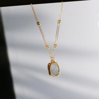 fragile love rose necklace - gold